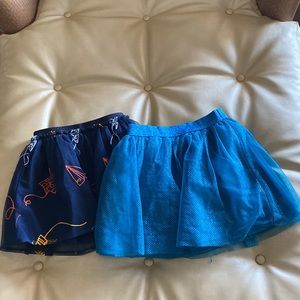 Cat & Jack skirt lot, 2 skirts xs, s